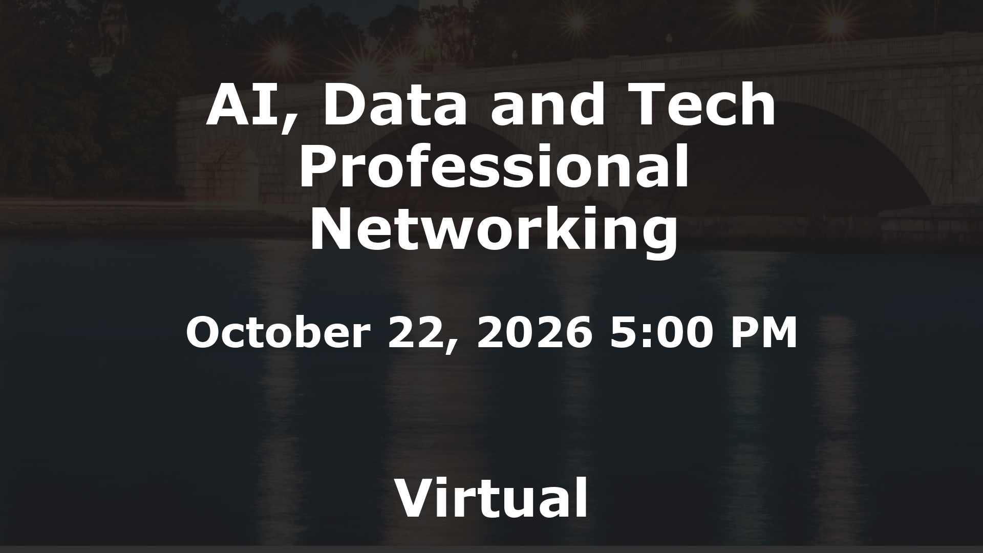 AI, Data and Tech Professional Networking event image